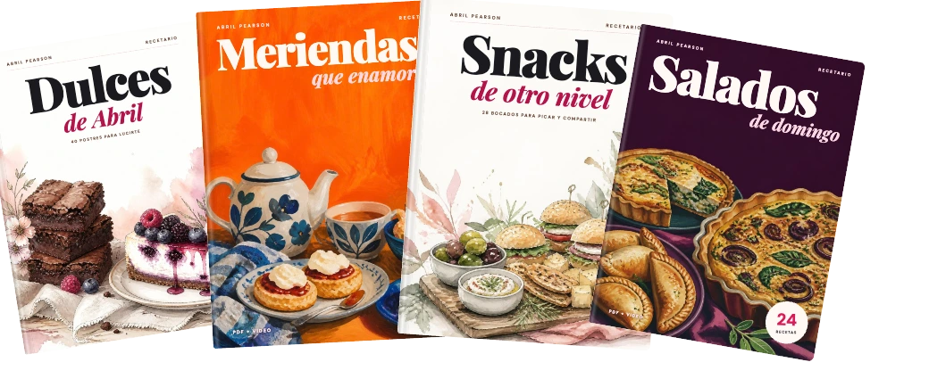 Los cuatro recetarios de Abril Pearson